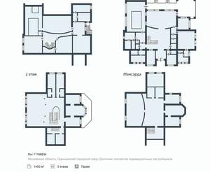 Дом 1400м², 3-этажный, участок 50 сот.