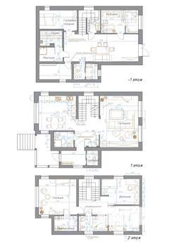 Дом 216м², 3-этажный, участок 4 сот.  