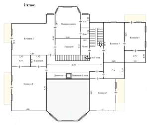 Коттедж 665м&sup2;, 3-этажный, участок 20 сот.  