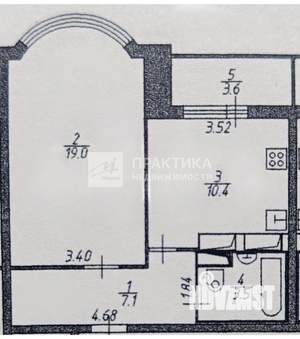 1-к квартира, на длительный срок, 40м2, 22/24 этаж