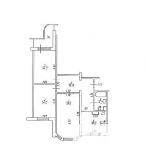 3-к квартира, на длительный срок, 79м2, 16/17 этаж