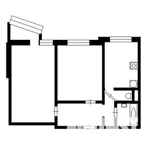 2-к квартира, на длительный срок, 55м2, 15/22 этаж