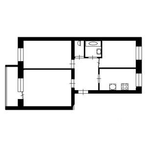 3-к квартира, на длительный срок, 60м2, 5/9 этаж