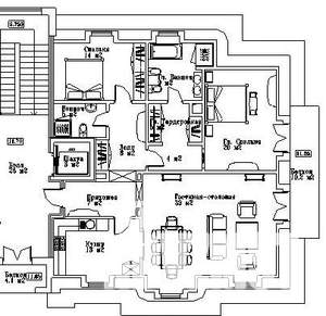 3-к квартира, на длительный срок, 142м2, 4/4 этаж