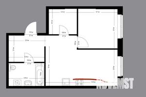 1-к квартира, на длительный срок, 44м2, 1/16 этаж