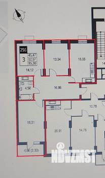 3-к квартира, на длительный срок, 84м2, 12/25 этаж