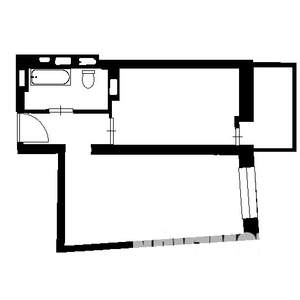 1-к квартира, на длительный срок, 42м2, 4/25 этаж