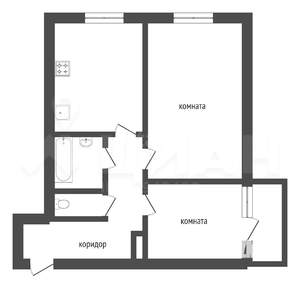 2-к квартира, на длительный срок, 60м2, 5/22 этаж