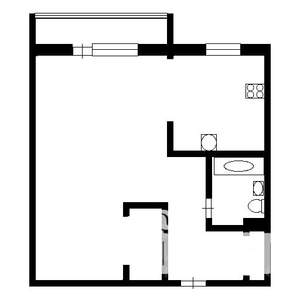 1-к квартира, на длительный срок, 34м2, 4/12 этаж