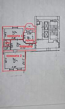 2-к квартира, на длительный срок, 71м2, 10/12 этаж