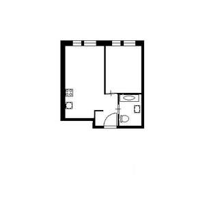 1-к квартира, на длительный срок, 38м2, 1/16 этаж