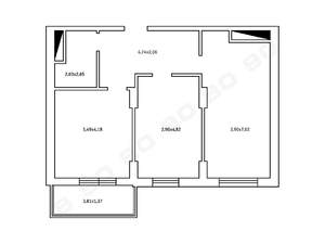 3-к квартира, на длительный срок, 67м2, 6/25 этаж