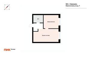 1-к квартира, на длительный срок, 33м2, 24/25 этаж