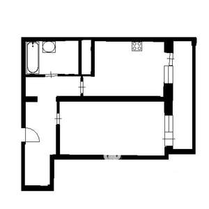 1-к квартира, на длительный срок, 45м2, 13/24 этаж