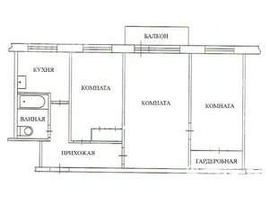 3-к квартира, на длительный срок, 55м2, 2/5 этаж