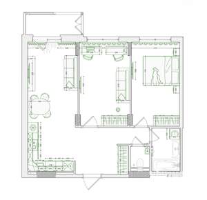 2-к квартира, вторичка, 68м2, 21/25 этаж