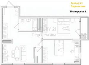 2-к квартира, вторичка, 53м2, 10/25 этаж