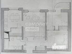 2-к квартира, вторичка, 54м2, 14/17 этаж