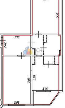 2-к квартира, вторичка, 86м2, 16/25 этаж