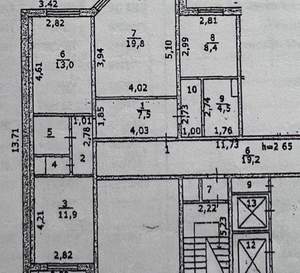 3-к квартира, вторичка, 75м2, 1/16 этаж