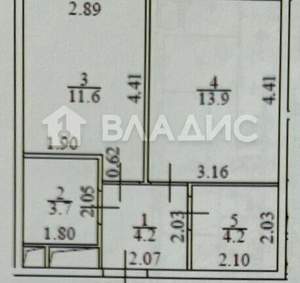 1-к квартира, вторичка, 38м2, 15/24 этаж