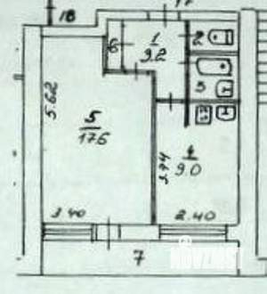 1-к квартира, вторичка, 34м2, 3/9 этаж