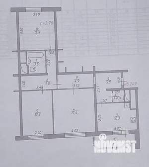 3-к квартира, вторичка, 76м2, 22/22 этаж