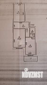 2-к квартира, вторичка, 69м2, 9/17 этаж
