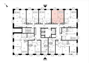 2-к квартира, вторичка, 35м2, 17/17 этаж