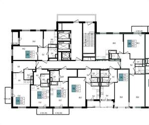 2-к квартира, строящийся дом, 47м2, 13/25 этаж