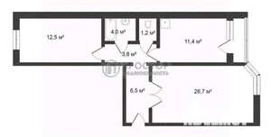 2-к квартира, вторичка, 67м2, 2/19 этаж