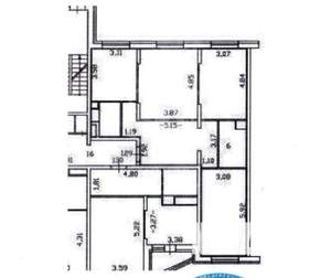 3-к квартира, вторичка, 91м2, 2/25 этаж