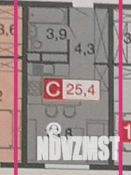 Студия квартира, вторичка, 25м2, 3/28 этаж