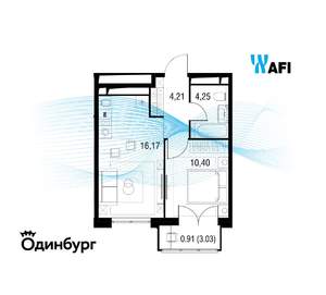 1-к квартира, вторичка, 36м2, 22/24 этаж