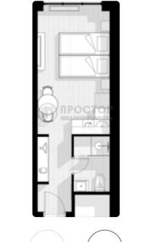 Студия квартира, вторичка, 23м2, 14/16 этаж