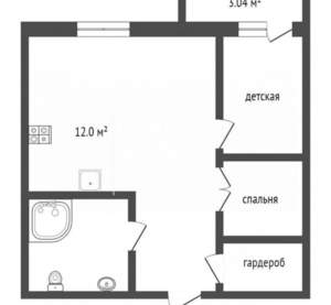 2-к квартира, вторичка, 55м2, 11/18 этаж