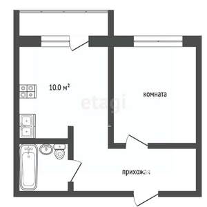 1-к квартира, вторичка, 38м2, 11/25 этаж