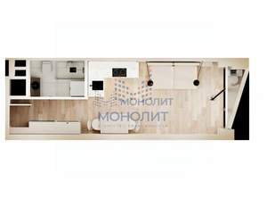 Студия квартира, вторичка, 24м2, 8/16 этаж