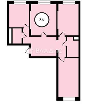 3-к квартира, вторичка, 91м2, 2/25 этаж