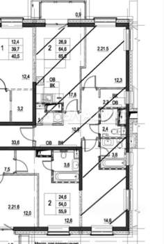 2-к квартира, вторичка, 90м2, 21/21 этаж