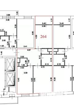 2-к квартира, вторичка, 72м2, 6/24 этаж