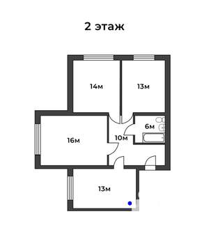 3-к квартира, вторичка, 72м2, 2/26 этаж