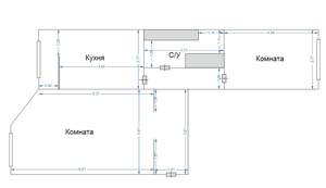 2-к квартира, вторичка, 66м2, 10/19 этаж