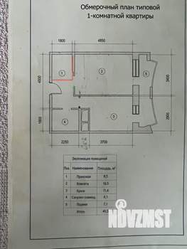 1-к квартира, вторичка, 41м2, 14/20 этаж