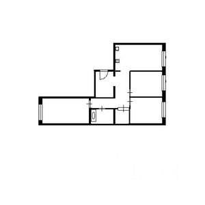3-к квартира, вторичка, 87м2, 1/15 этаж