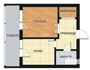 1-к квартира, вторичка, 40м2, 15/17 этаж