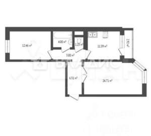 2-к квартира, вторичка, 66м2, 13/19 этаж