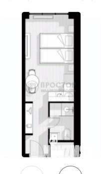 Студия квартира, вторичка, 23м2, 14/16 этаж