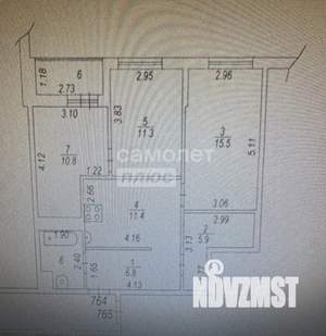 2-к квартира, вторичка, 69м2, 13/23 этаж