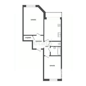 2-к квартира, вторичка, 61м2, 4/16 этаж